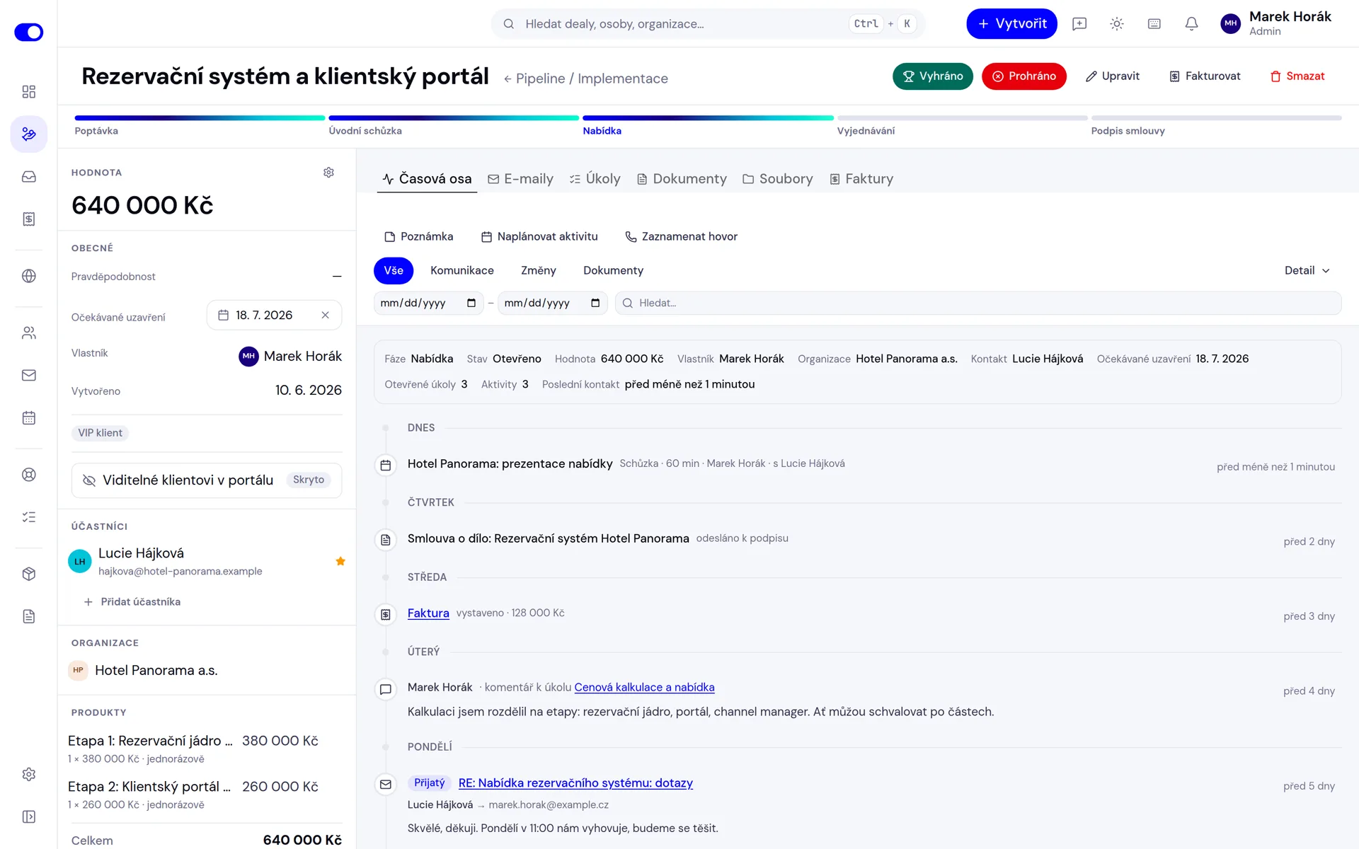 The whole client history in one place